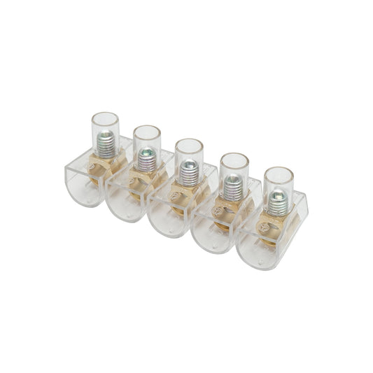 Terminal block 101A 500V, 5 poles 25mm Leader