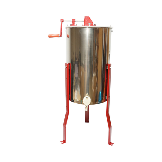 Manual beekeeping centrifuge, stainless steel honey extractor with 3 frames