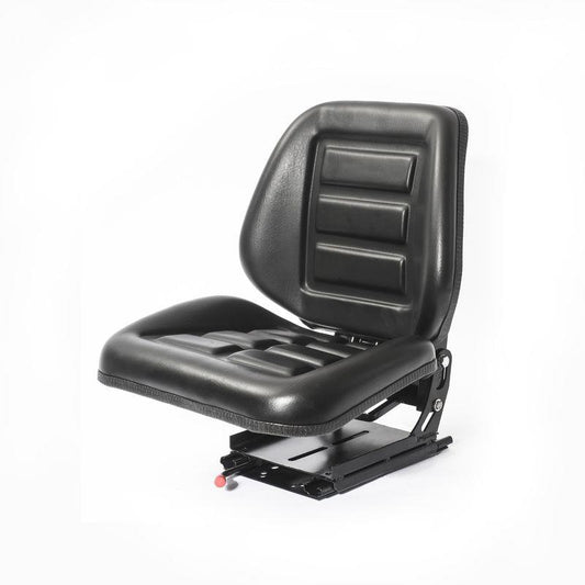 Universal black seat with adjustment for tractor UTB U-650, U-445, Fiat, Case