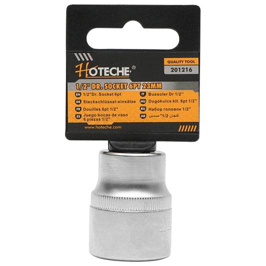 23mm socket key for ratchet with 1/2 inch grip Hoteche