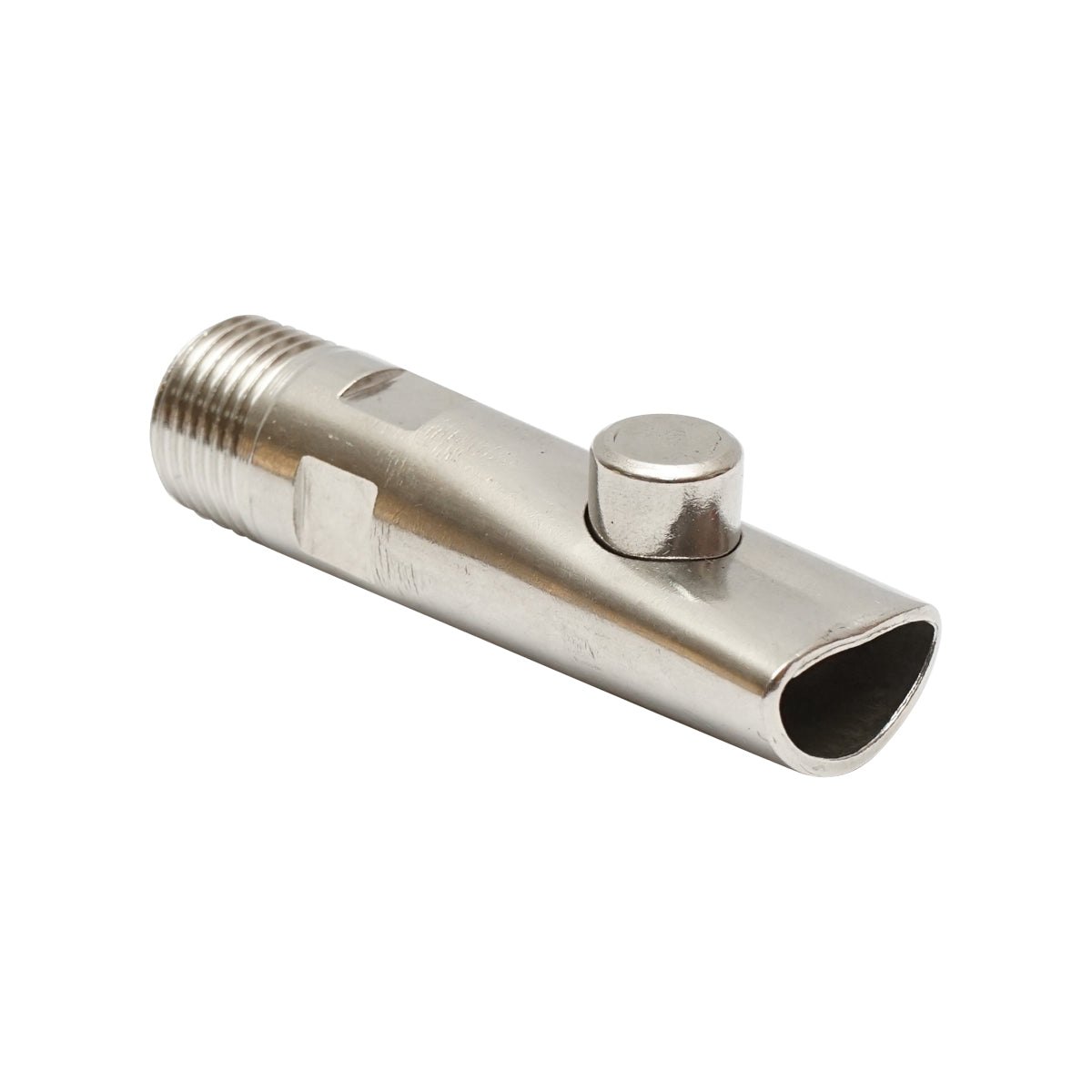 Stainless steel nipple 80x21mm M20 for watering pigs and calves