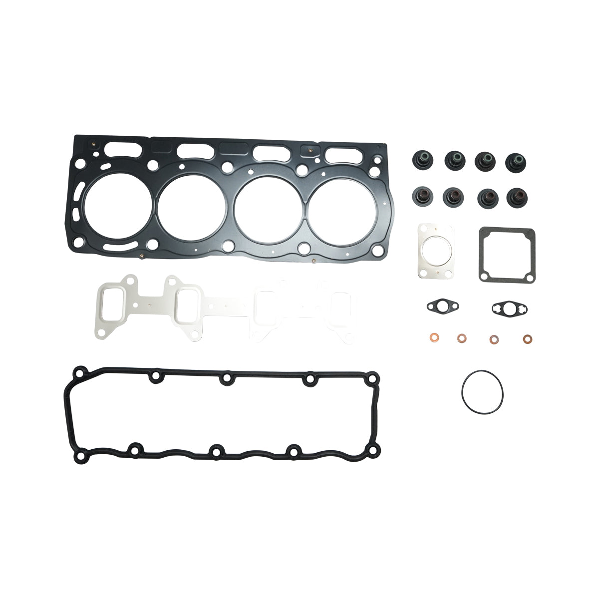 Upper engine gasket set for Massey Ferguson, JCB, Perkins OEM code U5LT0354, 4225163M91, 4225545M91, 605042, 702584, 705956, 745901, ENT000562, AG137256, B71607, PERU5LT0354