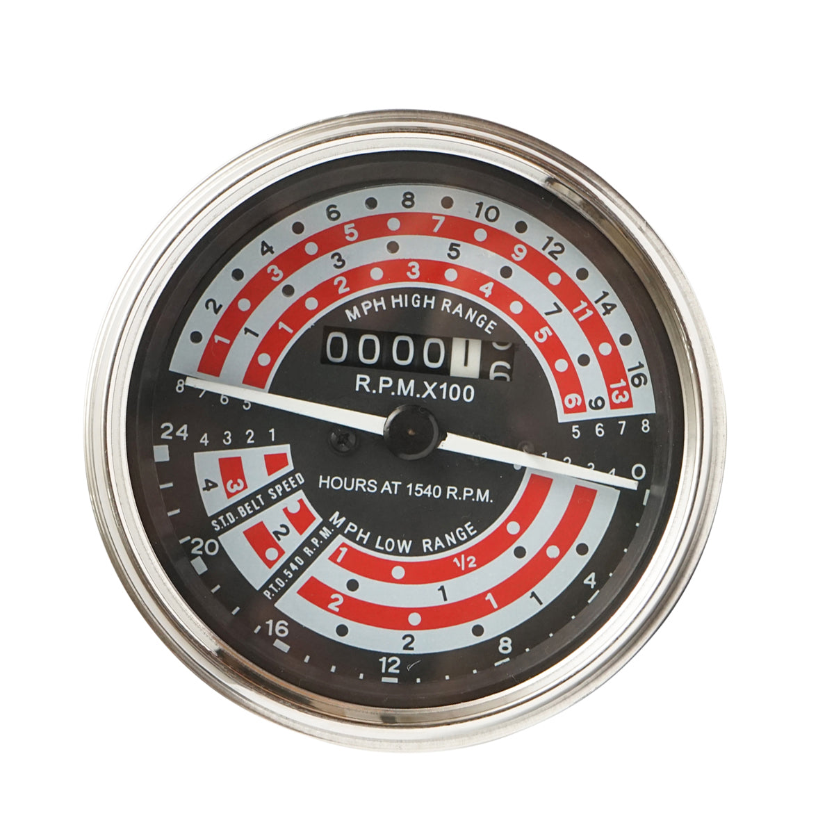 Engine speed indicator, tachometer for Massey Ferguson OEM code 1860063M91, S.41087 Breckner Germany