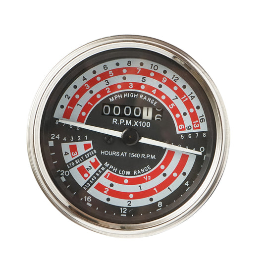 Engine speed indicator, tachometer for Massey Ferguson OEM code 1860063M91, S.41087 Breckner Germany