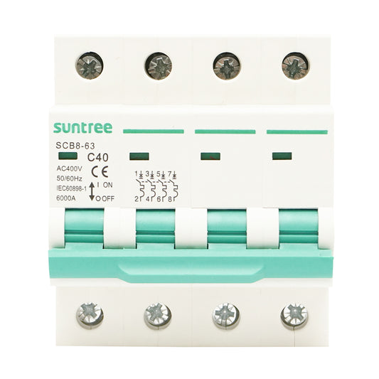 Automatic safety switch type three-phase 4P, 40A, 400VAC Suntree