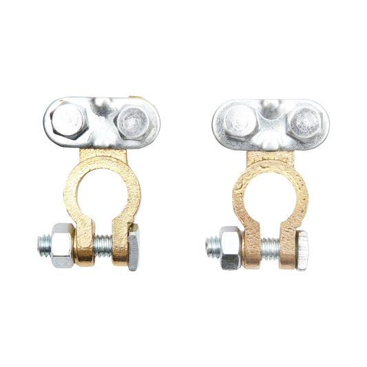 Bronze battery terminal set with screw tightening Breckner Germany
