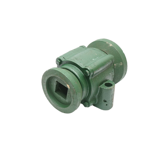 Disc lagar assembled with bearings 32015 and half-shells - 40mm square - hole distance 155mm