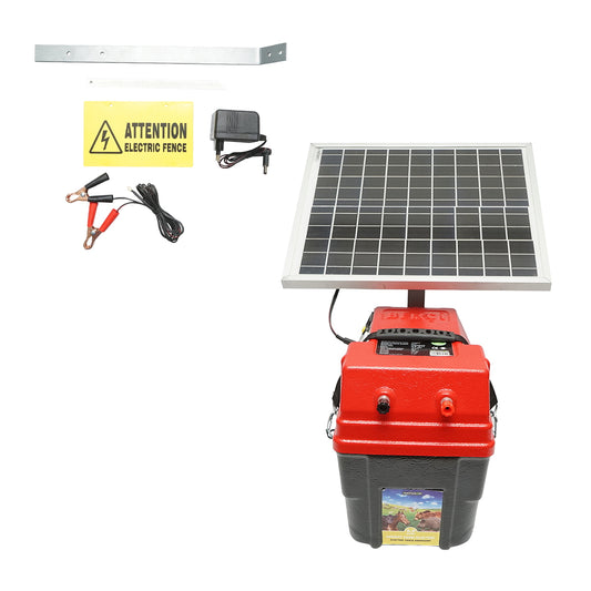 Pulse generator device 6.9 Joules 12-220V with 12V battery, 14A and 20W solar panel