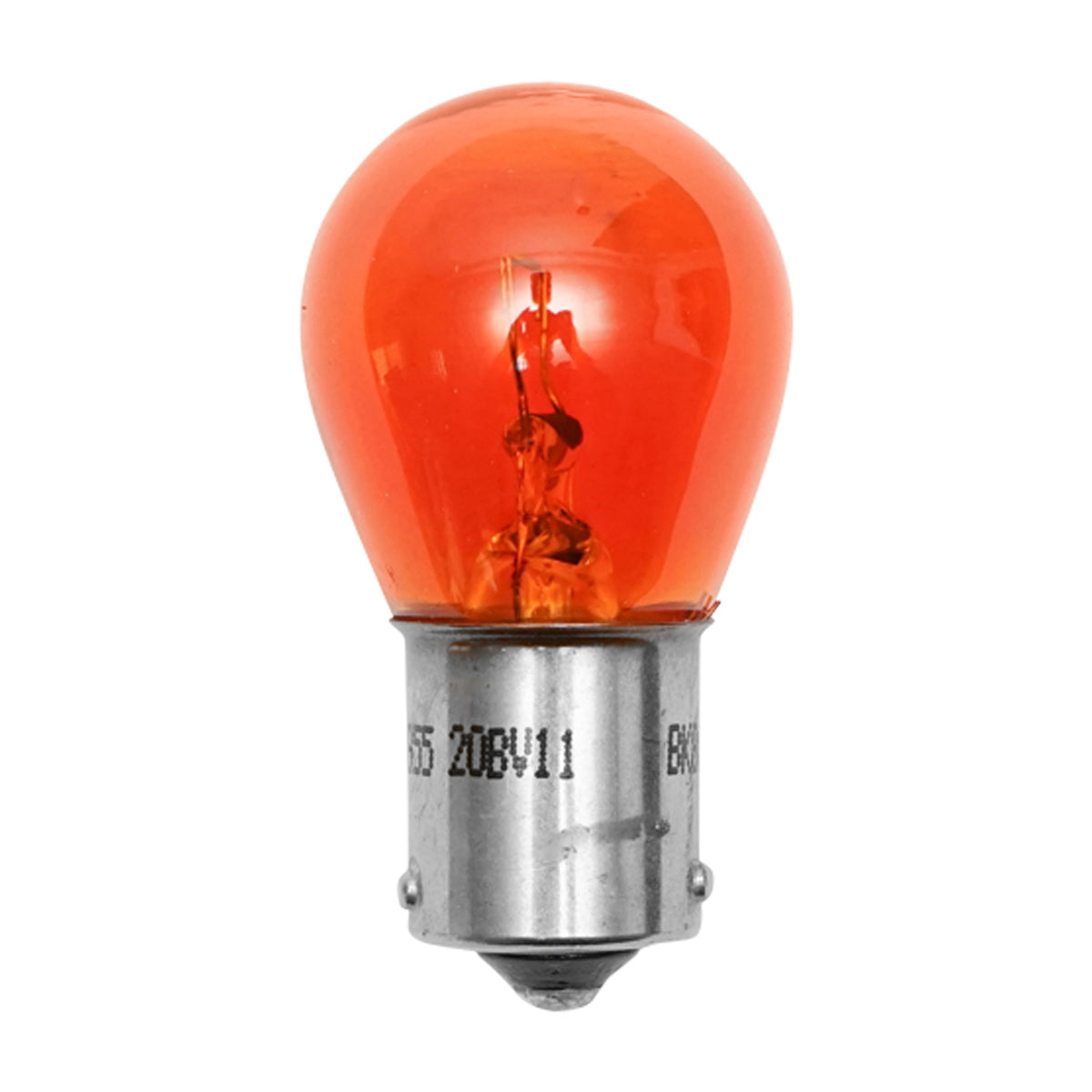 Yellow asymmetric SF BA15 12V 21W bulb