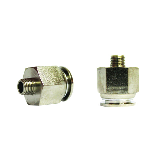 The quick right metal connector and metal screw fi 14 with 1/8