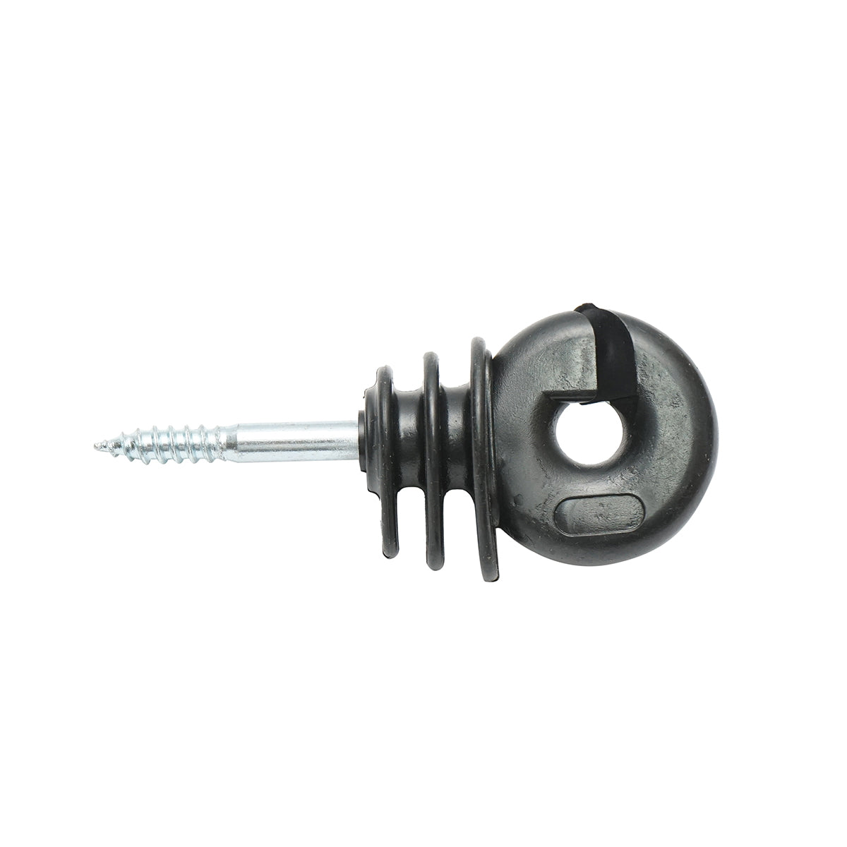 Easy Drill ring insulator black with a diameter of 5.9mm, 90x40 mm for Mezofarm electric fence
