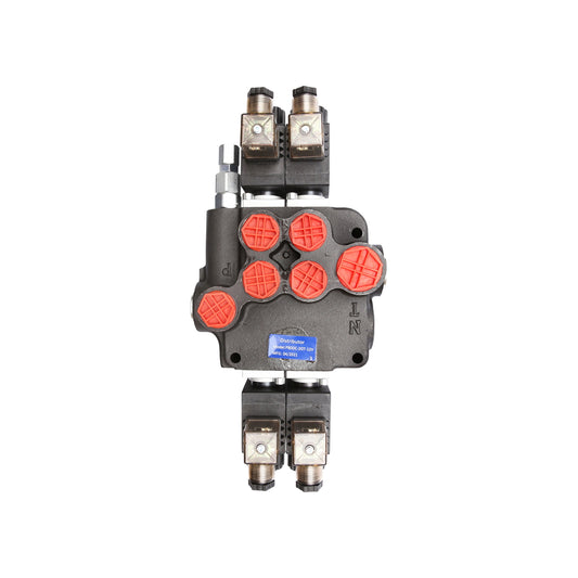 Electromagnetic hydraulic distributor P80 with 2 ways, 12V Breckner Germany