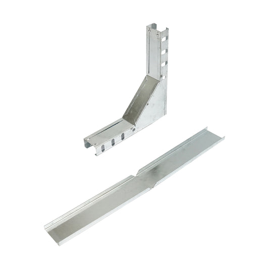 Vertical elbow 90 degrees for a galvanized steel gutter 25x50mm