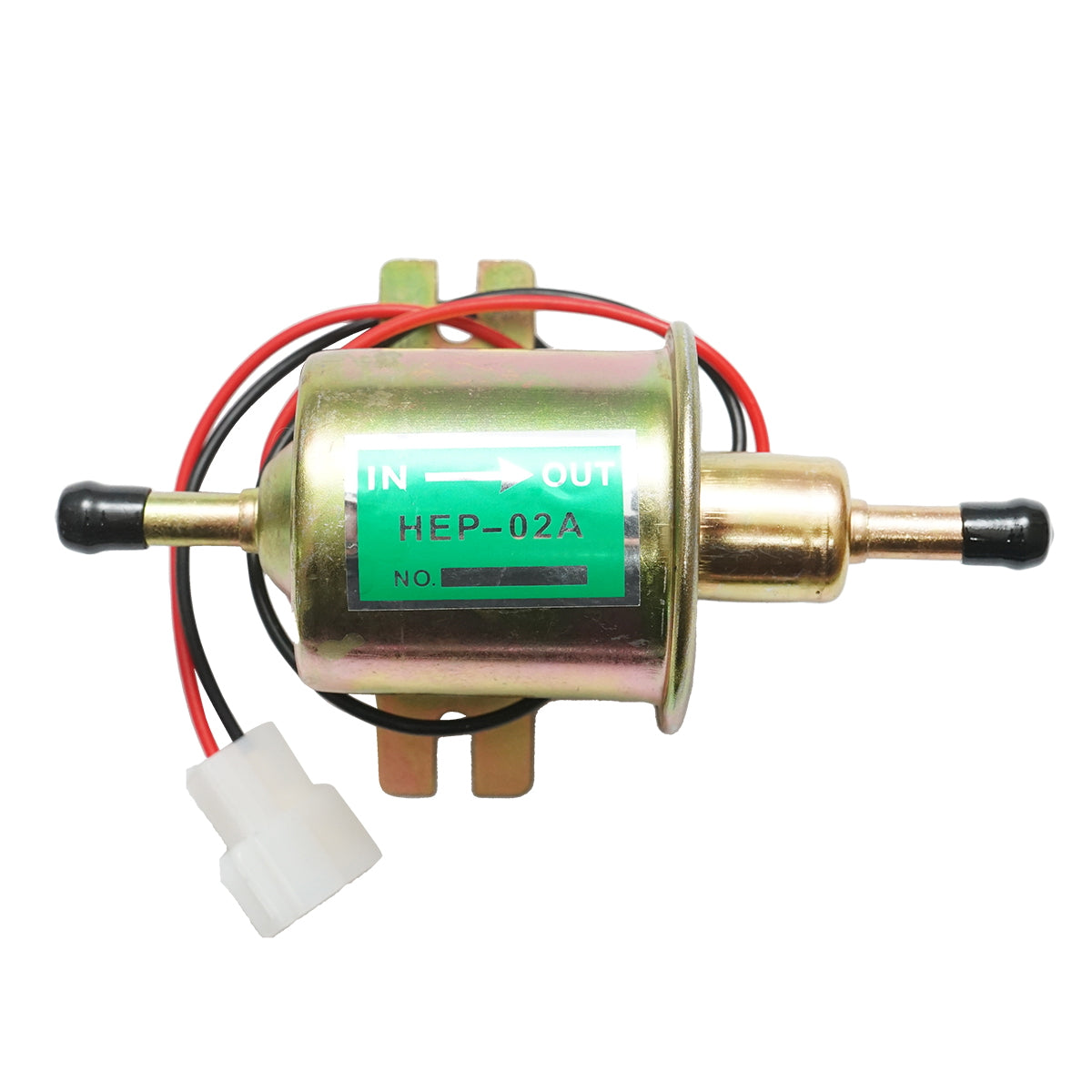 Universal electric fuel pump with built-in filter, 12V, L=145mm, dia 8mm for diesel/gasoline OEM HEP-02A