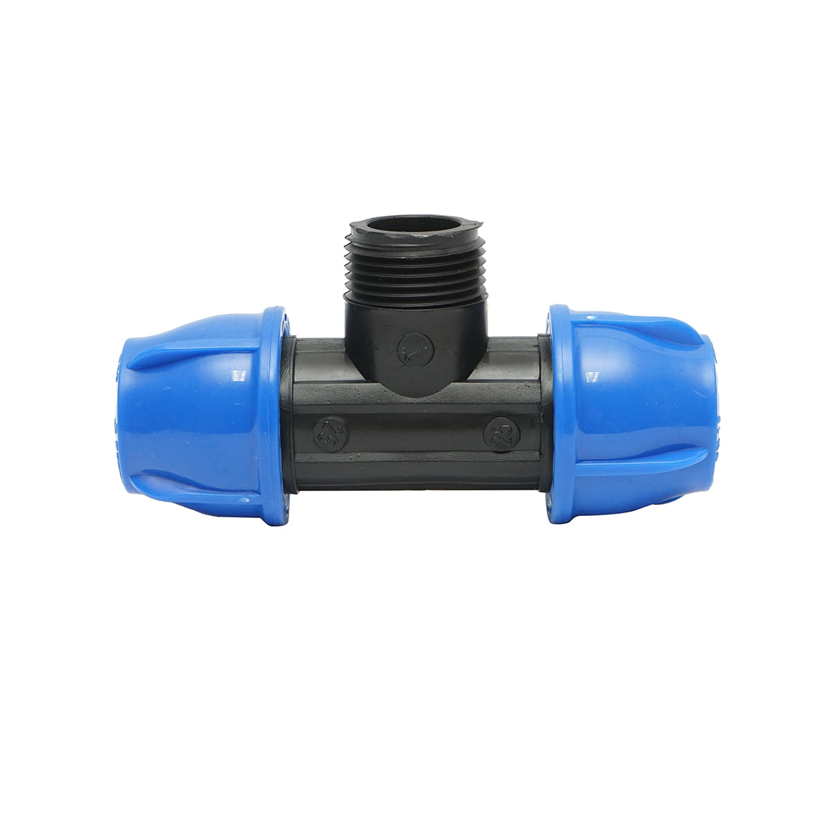 Your external threaded compression fitting father 90 degrees D25x25mmx1, PN16 bar for irrigation systems