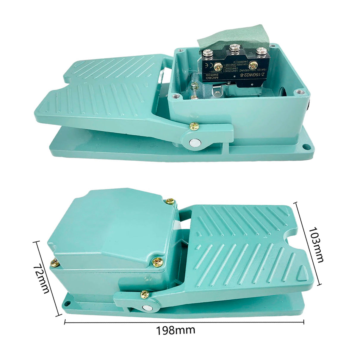 The pedal control with electric contact 250V/10A