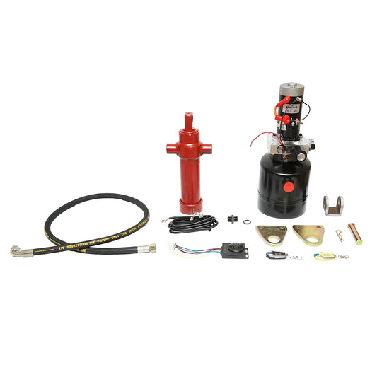 2-ton hydraulic tipping kit with wireless remote control 12V/1.2KW