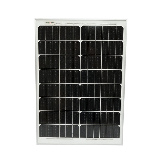 40W photovoltaic monocrystalline solar panel with a 90cm connection cable and maximum voltage of 18V 570x400x25mm Breckner Germany