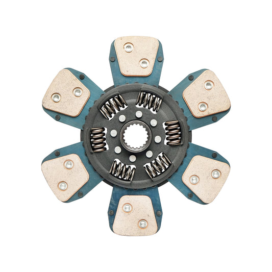 Clutch disc with an outer diameter of 280mm, inner diameter 1-31.7mm, inner diameter 2-33.5mm, 19 grooves for John Deere OEM RE45661