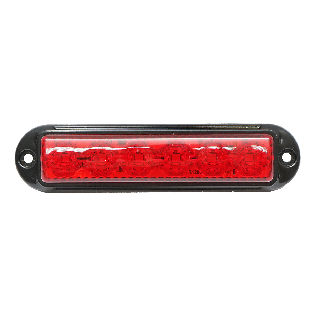 LED side marker lamp 12-24V, red 4 functions 155x37mm, black frame Breckner Germany