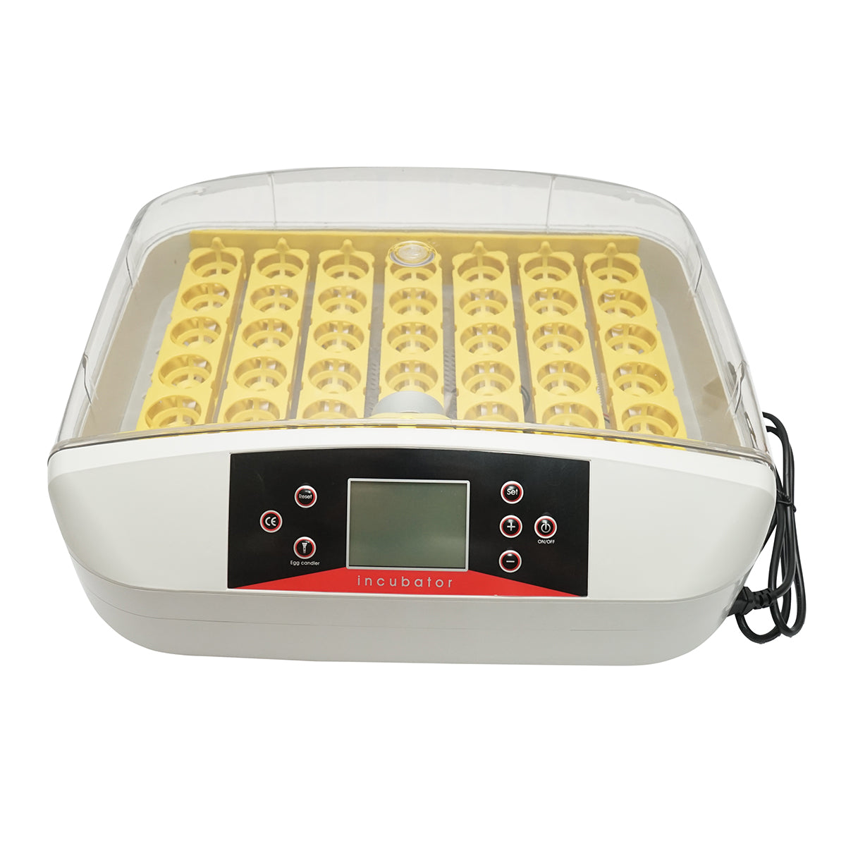 Automatic incubator 32 eggs 220V, automatic turning, temperature control, humidity, electronic display, LED illuminated tray