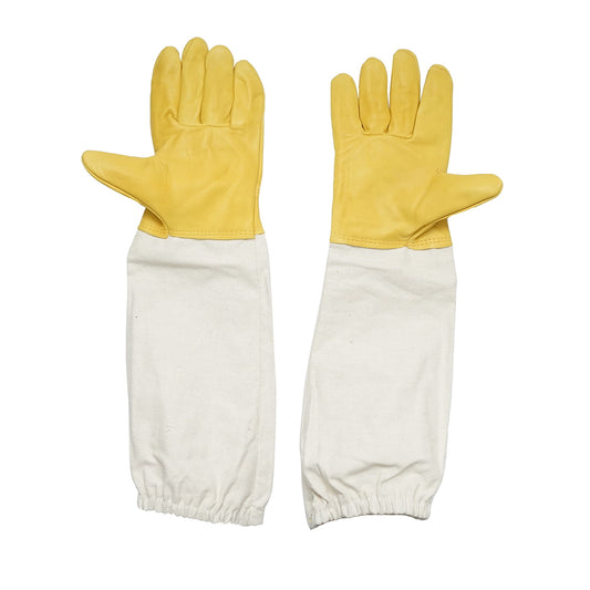 Goat leather beekeeping gloves L