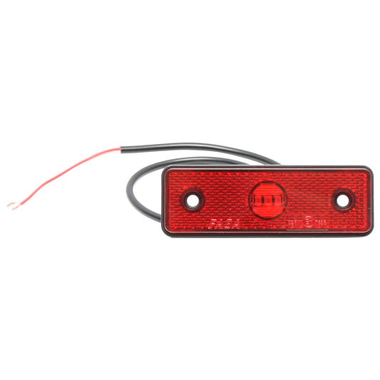 Red side marker lamp 24V with LED