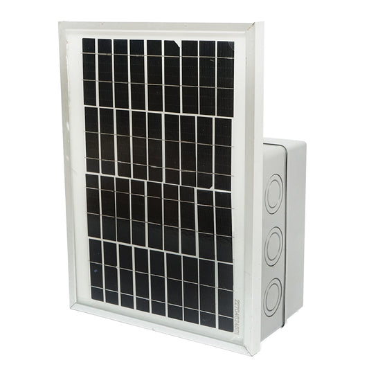 12W solar panel 255x355x20mm with 12V/7Ah battery Breckner Germany