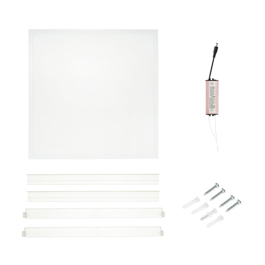 LED panel with frame 220V/40W 3200lm/6400K 600x600mm with driver 600mA Breckner Germany