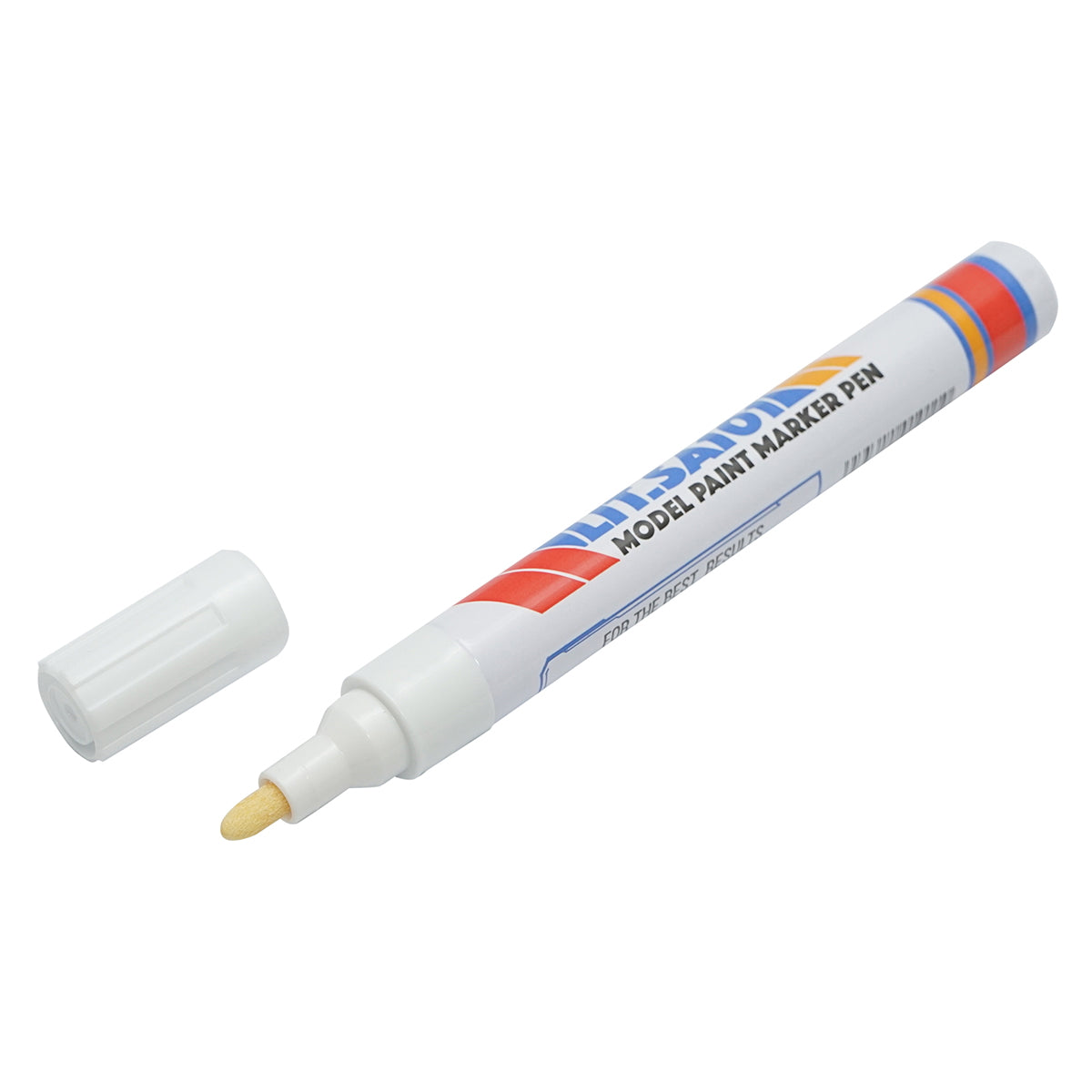 White oil-based paint marker, waterproof, quick-drying, 12 pieces