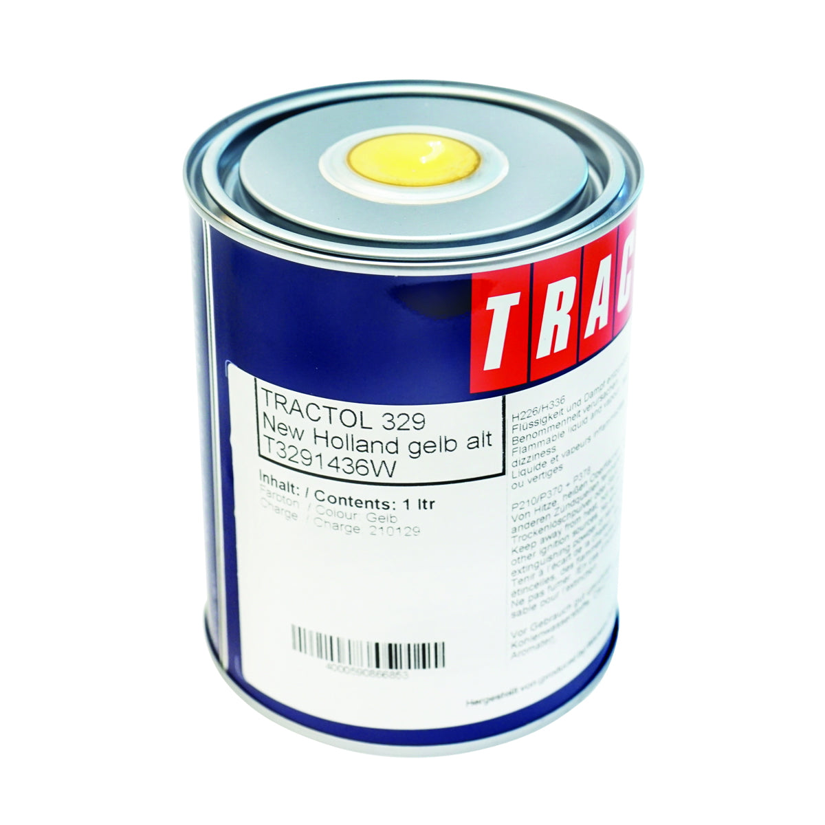 Yellow automotive paint type New Holland 1L Tractol