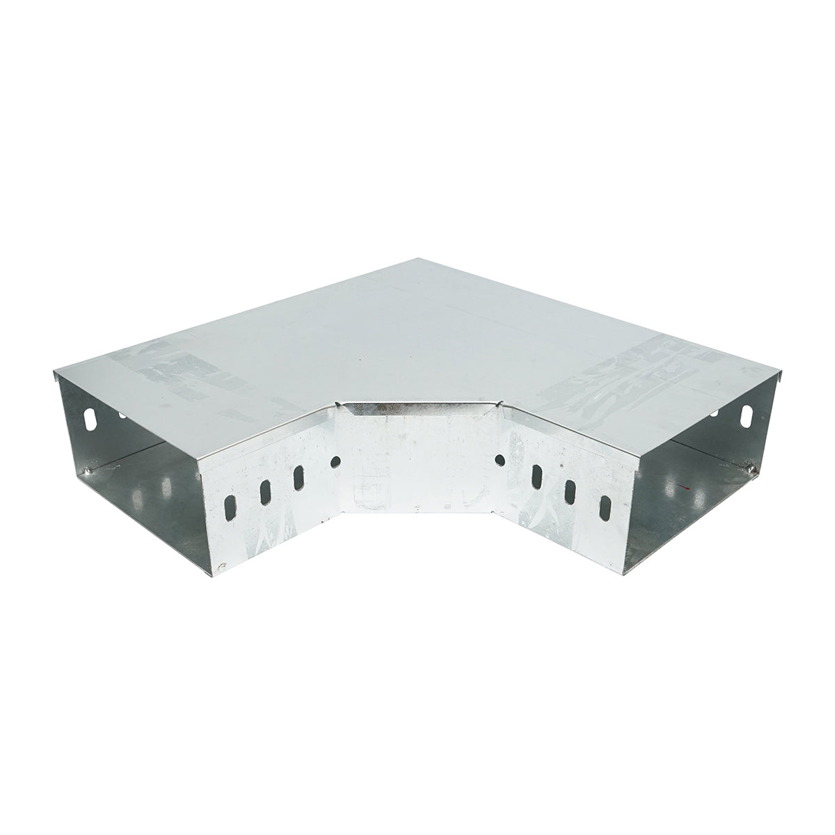 Horizontal bracket 90 degrees made of galvanized steel for gutter 100x200mm
