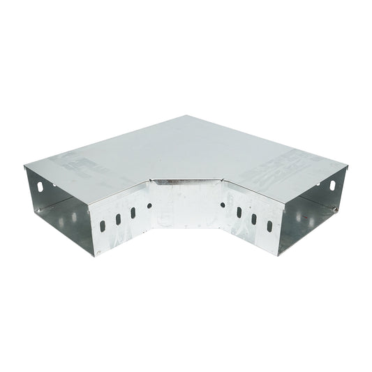 Horizontal bracket 90 degrees made of galvanized steel for gutter 100x200mm