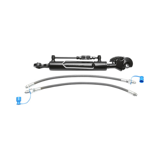 Hydraulic central drawbar with quick coupling, category 2-2, quick coupling, 700mm closed, stroke 350mm