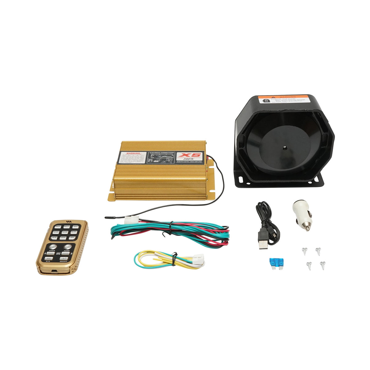 Wireless siren with speaker and microphone 12V 200W Breckner Germany