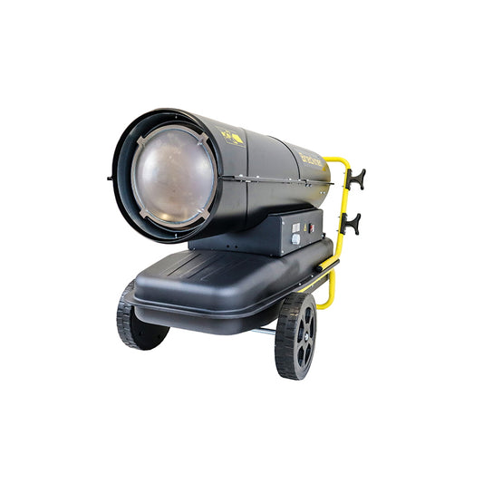 Diesel blower 220-240V, 100kW, heated air volume 1300m3/h with thermostat, overheat protection Breckner Germany