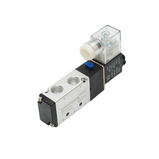 Pneumatic solenoid valve 2 circuits 1/4, DC24V IP65