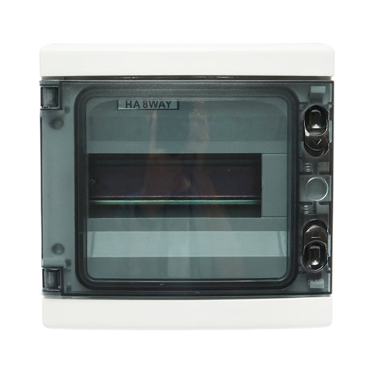 Safety switchboard applied 1 row, 8 modules 215x210x100mm IP65 Breckner Germany