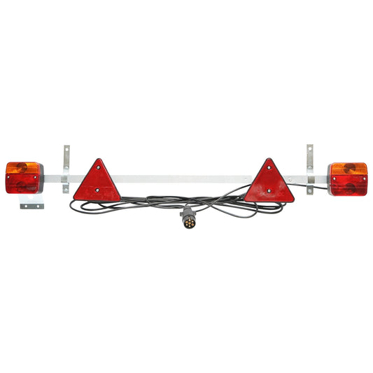 Adjustable trailer bar 1-1.6m with lights, cable 2.5/6m and 7-pin plug Breckner Germany