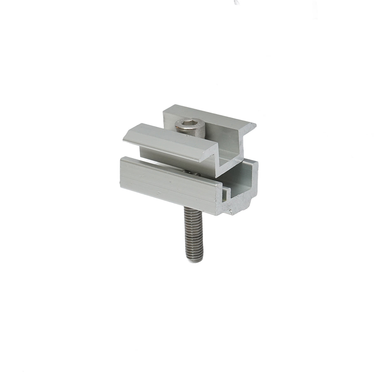Intermediate clamp 35mm with screw M8x55mm - for photovoltaic solar panel mounting, for system LF74, LT24