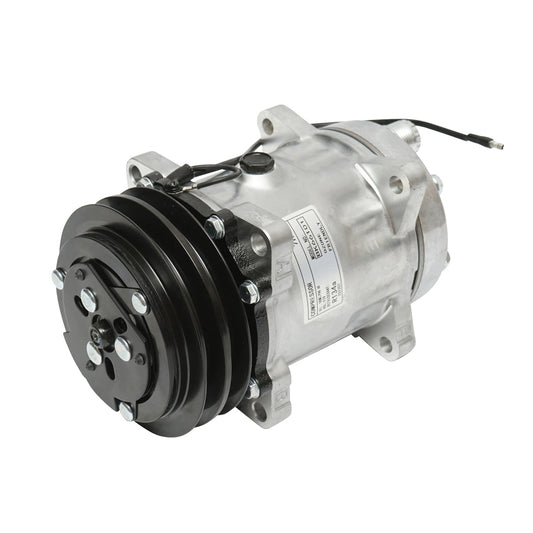 Air conditioning compressor for JCB, New Holland, Case IH OEM code 04437339/10, 04437339, 84018078, 9831429, 89831429, 060506146