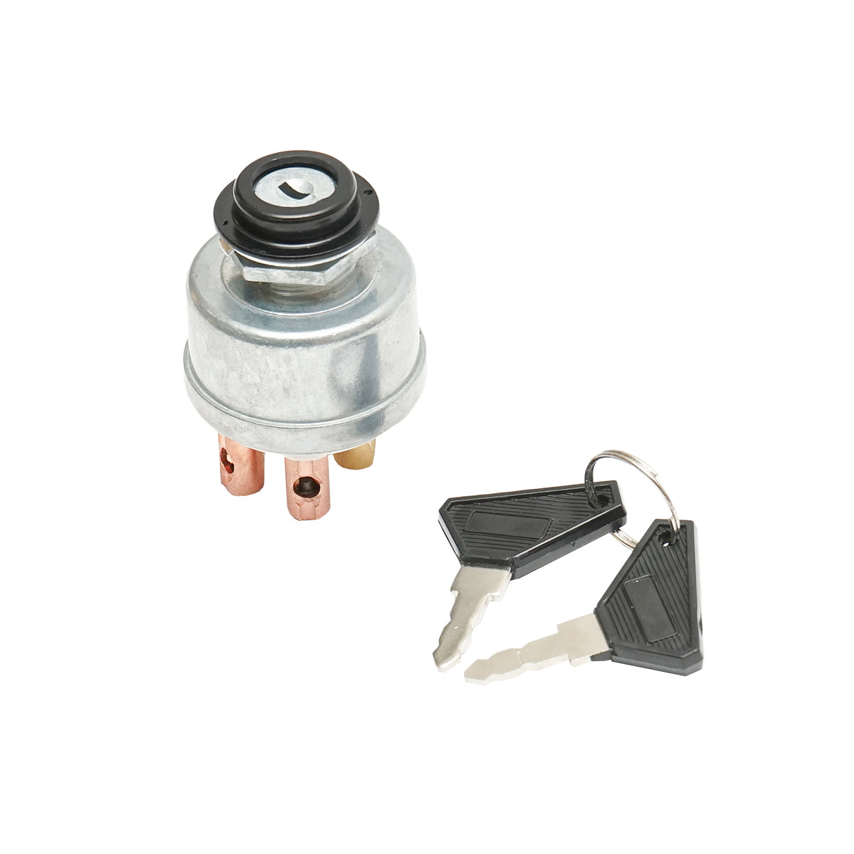 Universal starting switch with key 12V, 5 pins, diameter 48mm, mounting thread diameter 21mm Breckner Germany