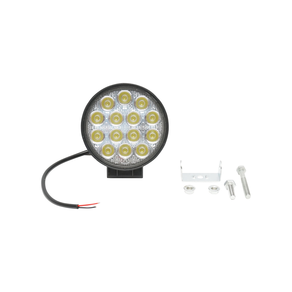 Lamp with 14 LEDs 10-30V 42W radiation angle 60 degrees flood type 114x114x61mm IP67 6000K Breckner Germany