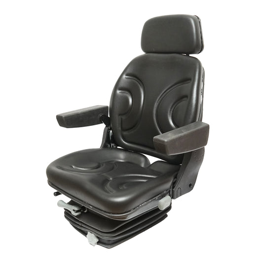 Universal adjustable chair with armrest and headrest shock absorber for Forest Tractor