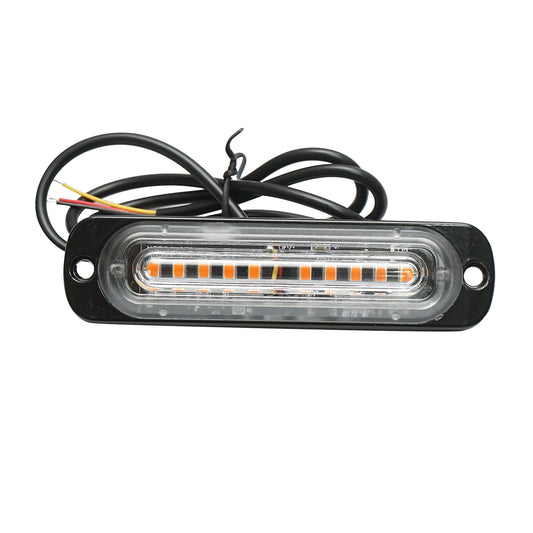 LED marker lamp 12-24V, 10W, yellow, 10 LEDs 110x30x10mm