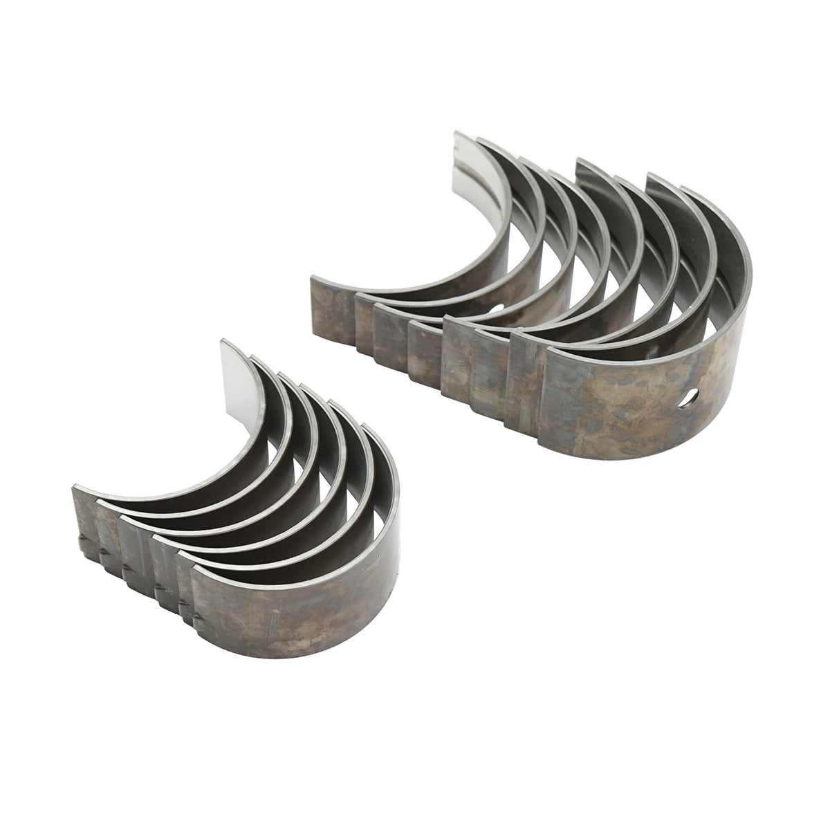 Set of connecting rod bearings and standard crankshaft for Massey Ferguson, Landini, JCB Perkins engine OEM code 02139001, 158703, U5MB0013, U5MB0036, 732630M91, 745371M91, 746156M91