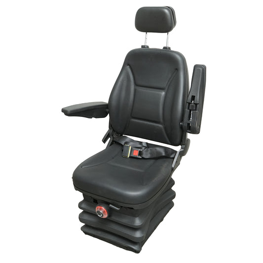 Universal height and weight adjustable seat 40-120kg, armrests and backrest tiltable 50-90° for tractor, agricultural, industrial machinery, forklift