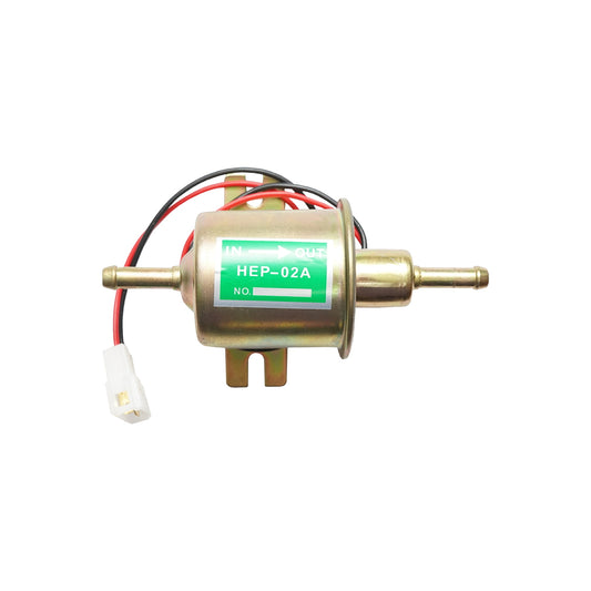 Universal electric fuel pump HEP for diesel/petrol, with built-in filter, 12V/2A