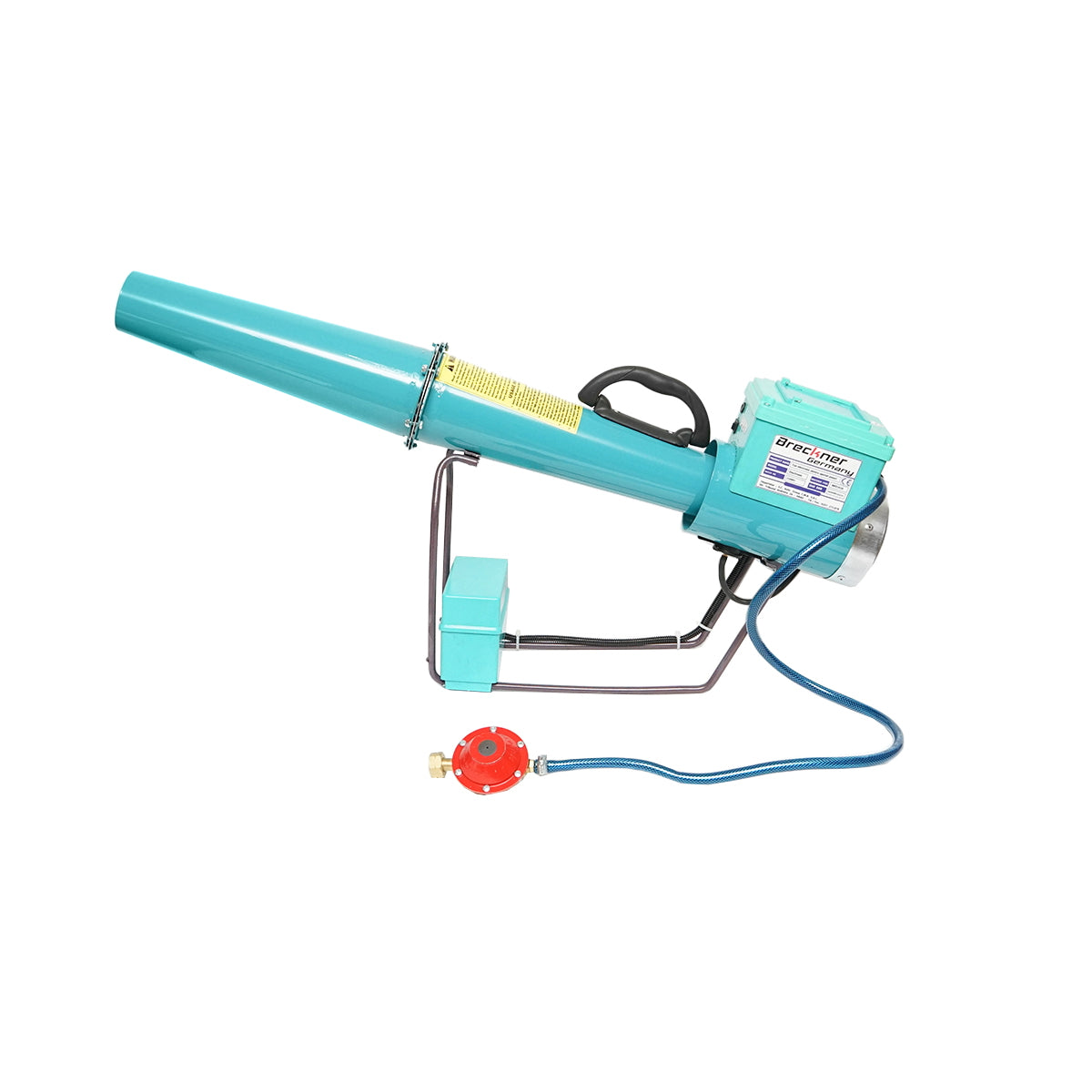 Electric bat on battery with 220V socket charger, gas explosion to scare birds Breckner Germany