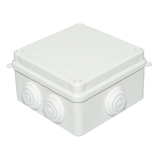 Apparent derivative box 7 entries 100x100x70mm IP65
